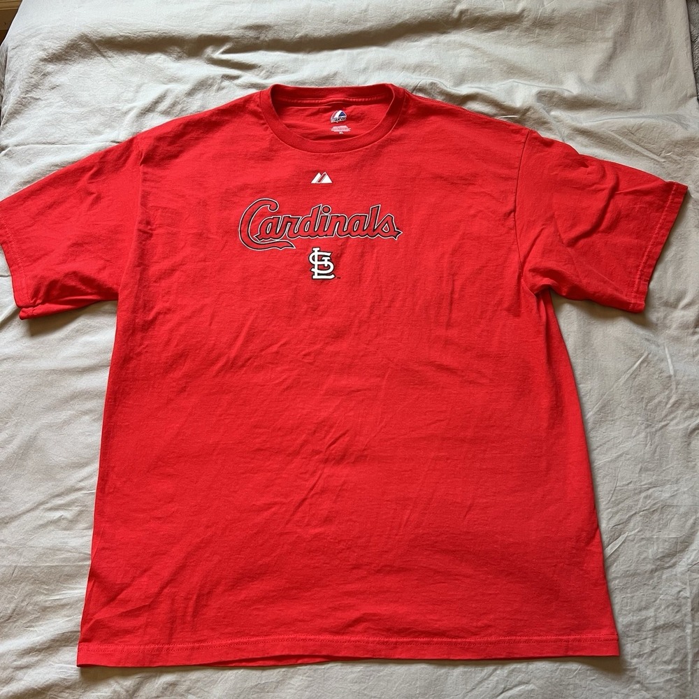 St. Louis Cardinals Shirt Men's Size XL Red Busch Stadium Graphic T Tee Baseball
